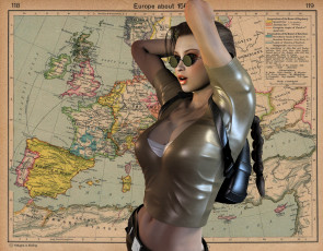 Картинка 3д графика people люди девушка