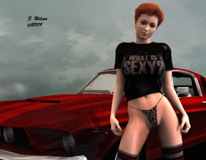 Картинка 3д графика people люди девушка