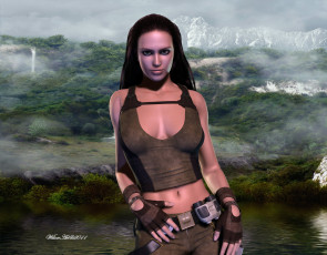 Картинка 3д графика people люди девушка