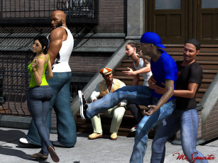 Картинка 3д графика people люди