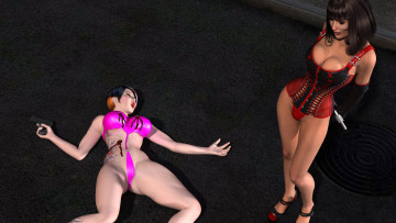 Картинка 3д графика people люди девушки