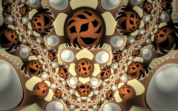 Картинка 3д графика fractal фракталы узор