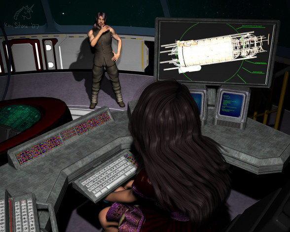 Обои картинки фото 3д, графика, people, люди, комната