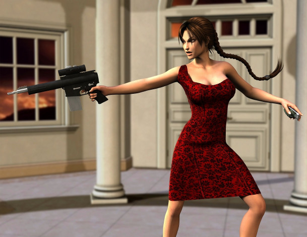 Обои картинки фото 3д, графика, people, люди, оружие