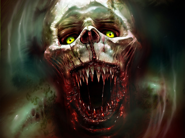 Обои картинки фото фэнтези, демоны, клыки, пасть