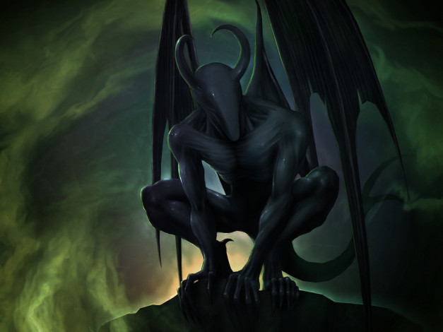 Обои картинки фото фэнтези, демоны, крылья