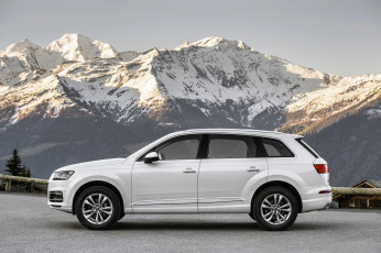 Картинка автомобили audi q7 tdi светлый 2015г quattro