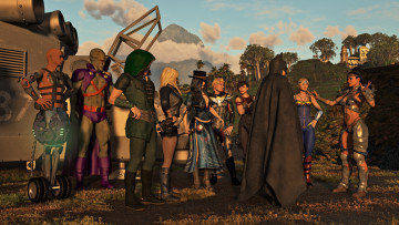 Картинка 3д+графика фантазия+ fantasy девушки взгляд фон оружие