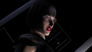 Картинка 3д+графика портрет+ portraits фон взгляд девушка