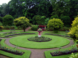 Картинка природа парк клумбы цветник