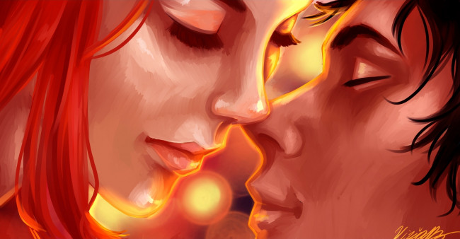 Обои картинки фото рисованное, люди, любовь