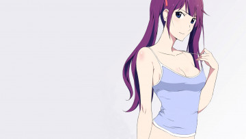 Картинка аниме bakemonogatari девушка