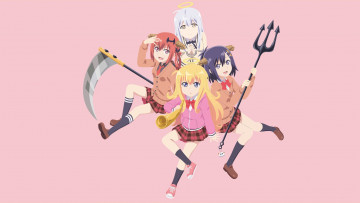 Картинка аниме gabriel+dropout фон взгляд девушки