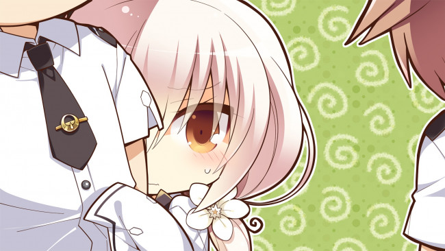 Обои картинки фото аниме, chrono clock, фон, взгляд, девушка