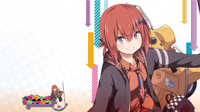 Обои картинки фото аниме, gabriel dropout, взгляд, девушка, фон