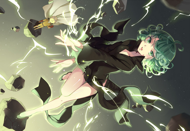 Обои картинки фото аниме, one punch man, девушка