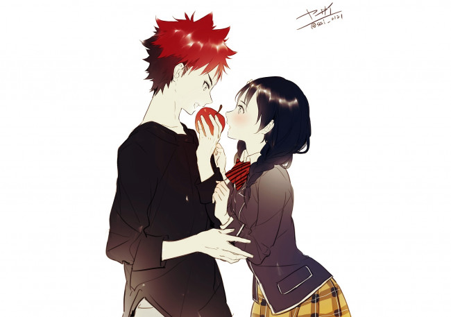 Обои картинки фото аниме, shokugeki no soma, двое