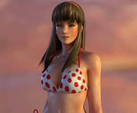 Картинка 3д+графика люди+ people девушка взгляд фон