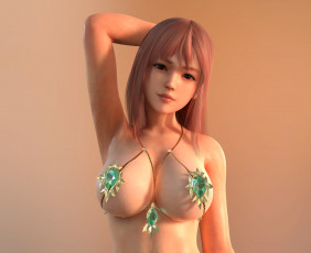 Картинка 3д+графика фантазия+ fantasy фон взгляд девушка