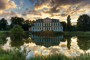 Картинка schloss+wilhelmsthal города замки+германии простор