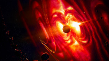 Картинка космос арт планета вселенная