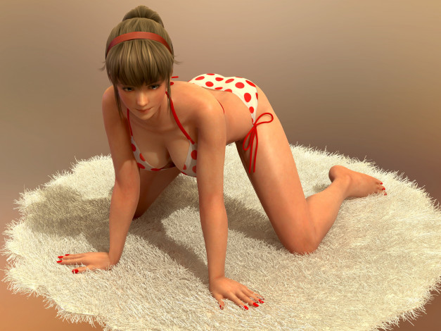 Обои картинки фото 3д графика, люди , people, девушка, взгляд, фон