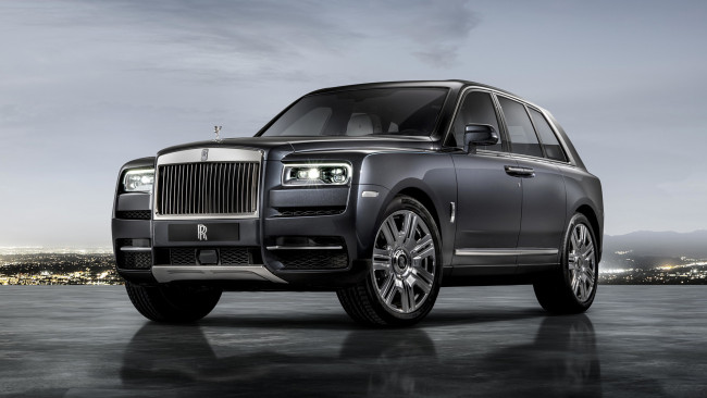 Обои картинки фото rolls-royce cullinan 2019, автомобили, rolls-royce, металлик, серый, 2019, cullinan