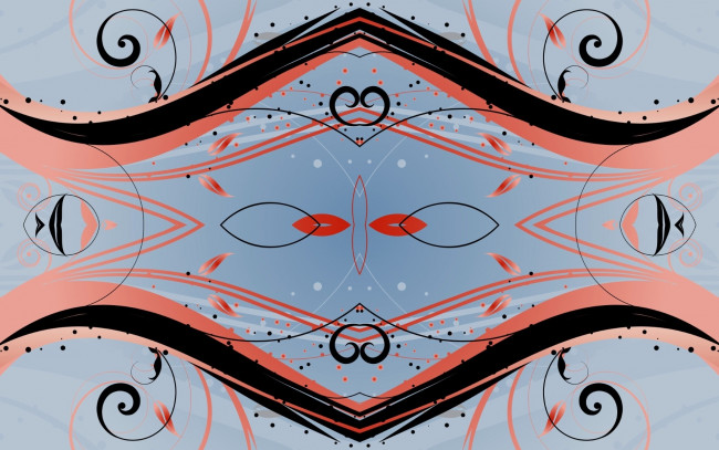 Обои картинки фото векторная графика, графика , graphics, орнамент, симметрия
