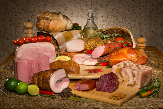 Обои картинки фото еда, натюрморт, колбаса