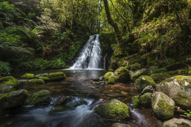 Обои картинки фото природа, водопады, простор