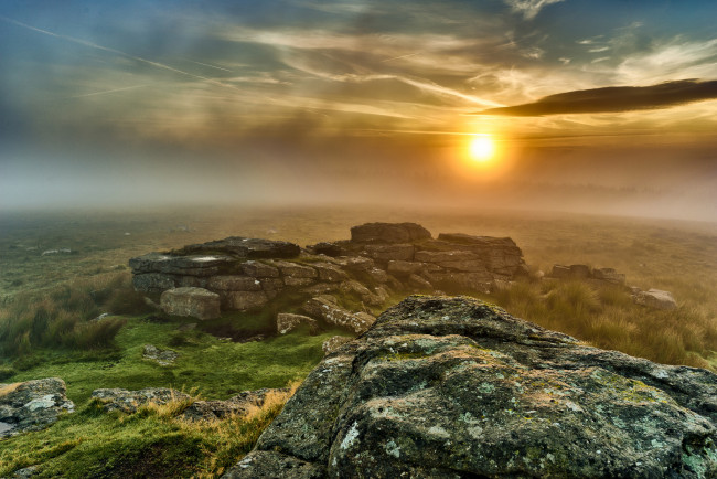 Обои картинки фото природа, восходы, закаты, простор