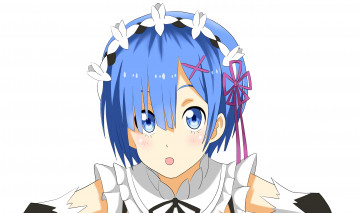 Картинка аниме re +zero+kara+hajimeru+isekai+seikatsu фон взгляд девушка