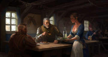 Картинка видео+игры the+witcher+3 +wild+hunt geralt of rivia zoltan chivay