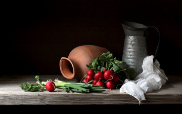 Картинка еда натюрморт лук редис