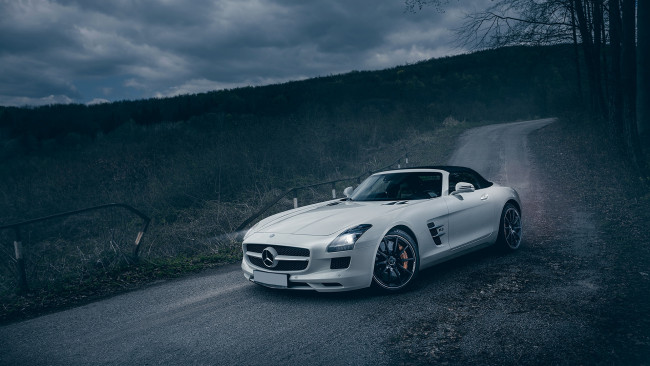 Обои картинки фото автомобили, mercedes-benz, sls, amg