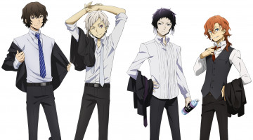 Картинка аниме bungou+stray+dogs бродячие псы литературные гении