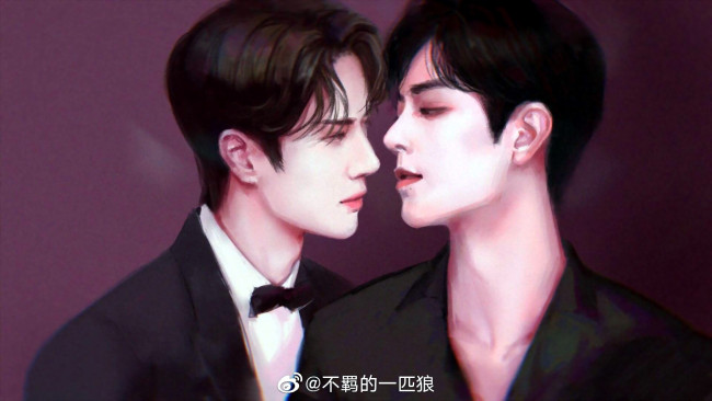 Обои картинки фото рисованное, люди, ван, ибо, сяо, чжань