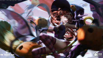 Картинка видео+игры league+of+legends janna ведьма метла тыквы