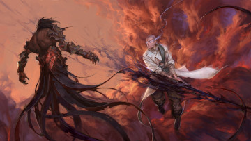 Картинка фэнтези существа сражение