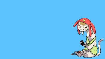 Картинка space+dandy аниме существо шапка сумка