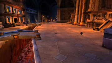 обоя видео игры, world of warcraft, город, здания, ров, мост