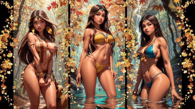 Обои картинки фото фэнтези, девушки, нейросеть