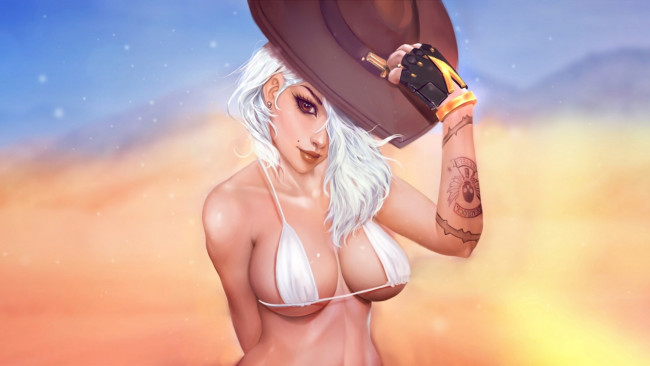 Обои картинки фото overwatch, видео игры, красивая, девушка