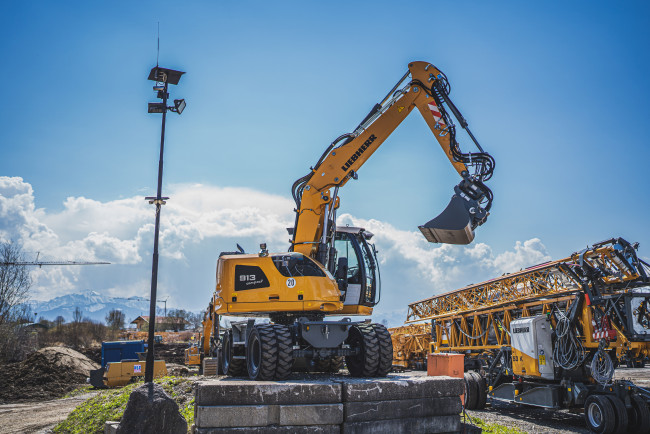 Обои картинки фото техника, экскаваторы, liebherr