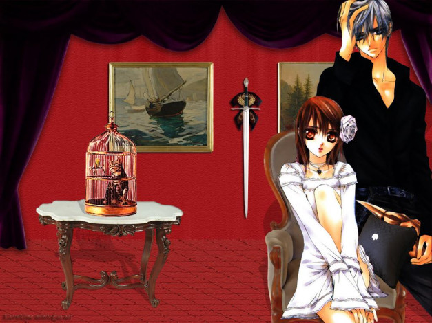 Обои картинки фото аниме, vampire, knight