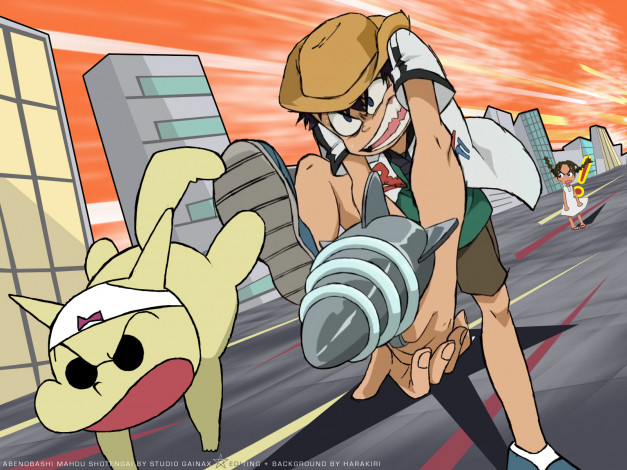 Обои картинки фото аниме, magical, shopping, arcade, abenobashi