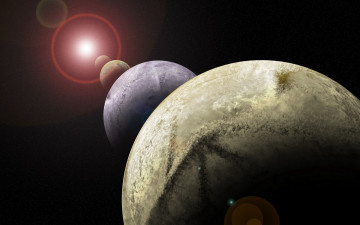 Картинка космос арт звезда планеты