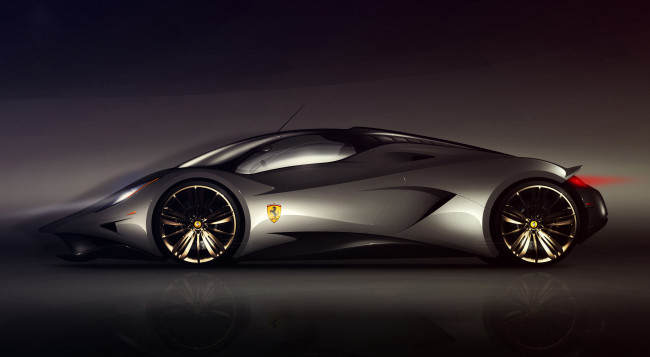 Обои картинки фото автомобили, 3д, феррари