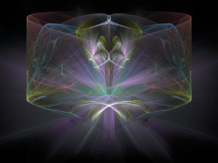 Картинка 3д графика fractal фракталы фон цвета узор