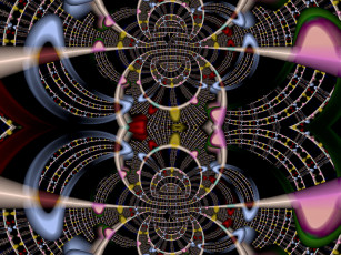 Картинка 3д графика fractal фракталы узор цвета